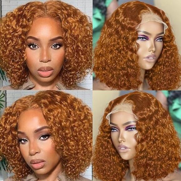 13X4 Lace Wig Pre Plucked Brazilian Human Hair 180% Density(8 inch) - Picture 2 of 3